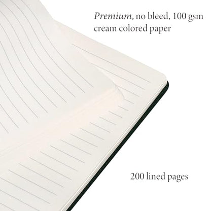 Anecdote Lined Journal Notebook,192 Pages, A5 size: 8.3" x 5.4"| Hardcover - color: Dutch Blue, size: 8.3" x 5.4"