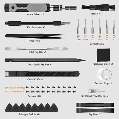 Precision Screwdriver Set, 166 in 1 Mini Screwdriver Set Tool - color: Orange, size: 166