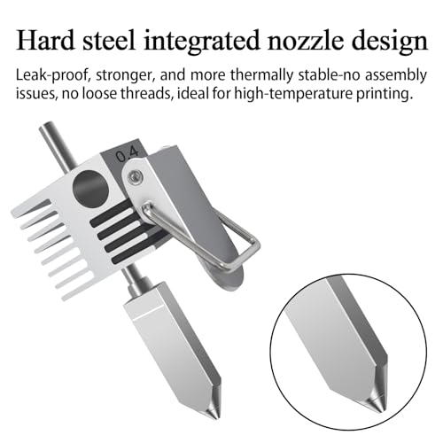 2PK 0.4mm SPARKX i7 Hotend Integrated Hardenend Steel Nozzle for Creality - style: 2PK