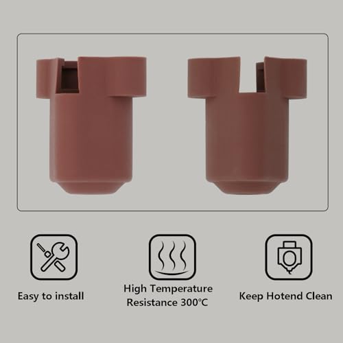 5PCS Silicone Socks for K1 Series, 3D Printer Parts High Temperature and Wear Resistance Hotend Nozzle Silicone Cover Socks for K1, K1 Max, K1C, Ender 3 V3/KE/Plus, Quick Swap Hotend - style: K1 Series
