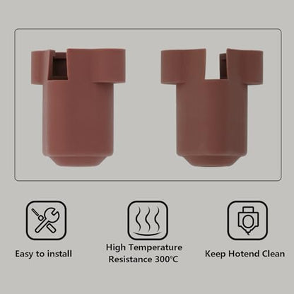 5PCS Silicone Socks for K1 Series, 3D Printer Parts High Temperature and Wear Resistance Hotend Nozzle Silicone Cover Socks for K1, K1 Max, K1C, Ender 3 V3/KE/Plus, Quick Swap Hotend - style: K1 Series