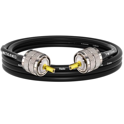 PL259 Jumper Cable 6FT RG58 Coaxial Cable UHF PL-259 Male 50 Ohm - color: 1-Pack PL259 Cable, size: 6ft