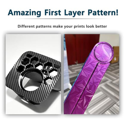 Diamond+Carbon U1 Build Plate for Snapmaker U1 3D Printer, 276x293mm Dual-Sided PEO PET Magnetic Spring Steel Bed U1 Plate, High-Temp Resistant Printing Surface for Snapmaker U1 3D Printer Accesseries - size: 270x270mm for Snapmaker U1
