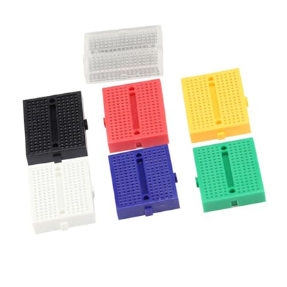 Sets of 7PCS Small Solderable Breadboard 170 Tie-Points Mini PCB Prototype Solderless Breadboards Bread Boards Circuits Jumper Board Kit for Arduino for Prototype Shield