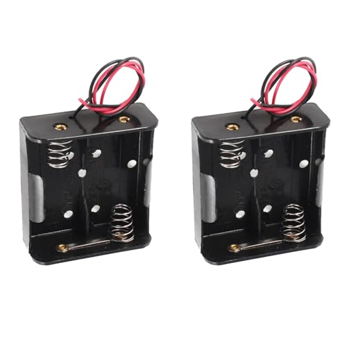 2pcs D Size Battery Holder 2 Slot D Cell Battery Holder 2X 1.5V 3V D Size Battery Case Box with Wire