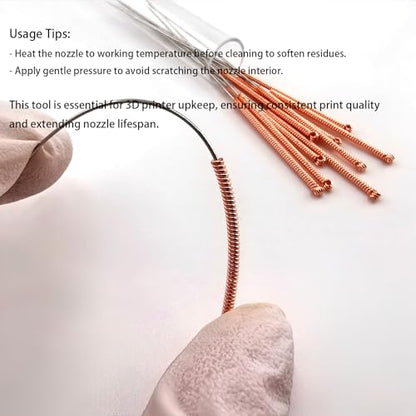 10Pcs 3D Printer Nozzle Cleaning Kit Needles 0.6mm, 3D Printer Nozzle Cleaning Needles Stainless Steel Nozzle Cleaner for Creality Ender 3,MK8,V6,Prusa,Volcano Nozzles, (Total Length: 85mm) - style: 10Pcs 3D Printer Nozzle Cleaning Needles 0.6mm