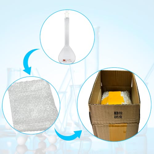 1pcs 5/10/20/25/50/200/500/1000ml Class A Borosilicate Glass Lab Clear Volumetric Flask with Head Stopper (500ml) - size: 500ml