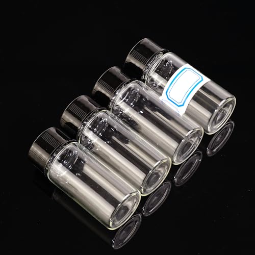10ml Clear Glass Vials with Screw Caps 30PCS - style: 10ml-30pcs