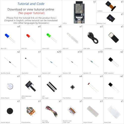 Freenove ESP32 Kit ESP32 Camera Board Basic Starter Kit