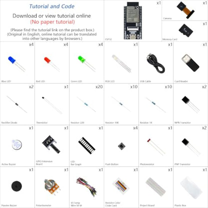Freenove ESP32 Kit ESP32 Camera Board Basic Starter Kit