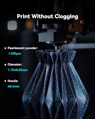 SUNLU 2KG Galaxy PLA Filament 1.75mm, Galaxy Brown+Purple - color: Pla Galaxy Star Brown+purple