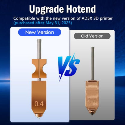 Upgrade 3PK 0.4MM AD5X Hotend Nozzle for Falshforge AD5X Hot End - style: 3PK 0.4mm
