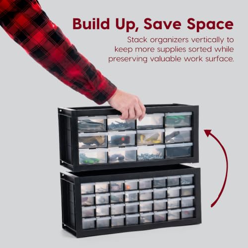 IRIS USA 32-Drawer Tool Organizer, Nuts & Bolts, Small Parts, Black - color: Black, size: 32 Drawer