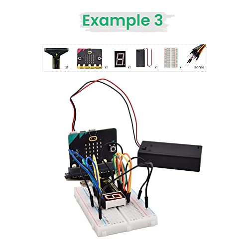 KEYESTUDIO Microbit Basic Starter Kit for BBC Micro:bit V2 Accessories STEM Kit Coding for Beginners (Micro:bit V2.21 Included)