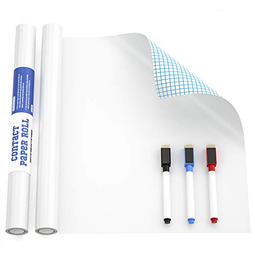 Nicpro Dry Erase Whiteboard Sticker Wall Decor 17.7" X 78.7"(6.5 ft) Paper