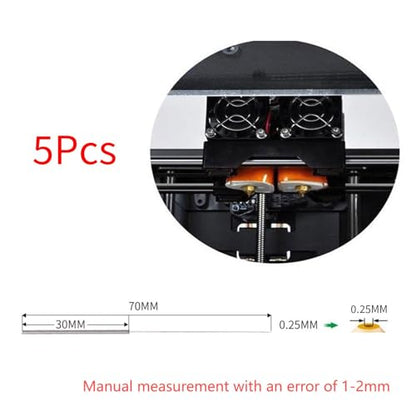 BORDSTRACT 3D Printer Nozzle Tool, Cleaning and Maintenance Kit, 5pcs 0.25mm Cleaning Needles for 0.25mm Nozzles, Quick and Easy Cleaning Material - size: 0.25