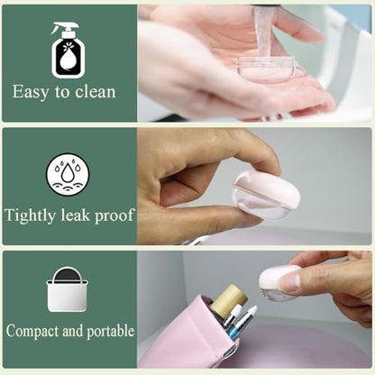 5 Pcs 10ml Small Travel Containers - Convenient Travel Jars for Creams - size: 10ml