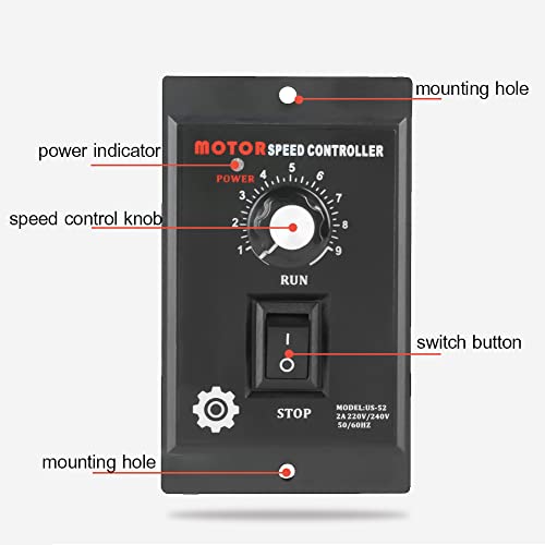 Acogedor AC Motor Speed Controller 400W 220V, Forward Reverse