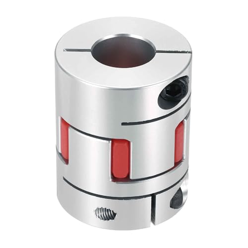 MECCANIXITY Aluminum Shaft Coupling 8mm to 18mm Flexible Spider Coupling L50mm x D40mm Coupler Jaw Spider Shaft Joint Connector for 3D Printers DIY Encoder CNC Router Milling Machine - size: D40mm Fit 8mm to 18mm