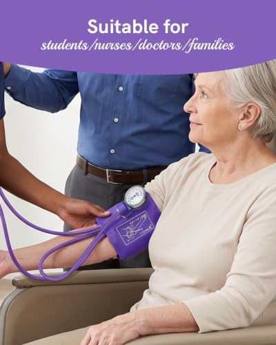 FriCARE Purple Manual Blood Pressure Cuff for Nurses/Nursing Students - color: Roland Purple