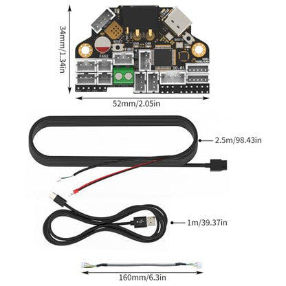 FYSETC 3D Printer Accessories H36 Board: Tool Combo Plate Kit V1.3 Version Hight Temperature 185℉ for Supporting Klipperr Firmware Canbus USB
