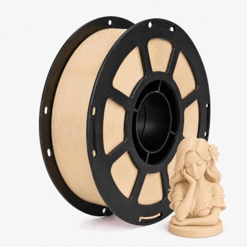 1.75mm Skin PLA+ Filament Accuracy +/- 0.02mm, 1kg Spool (2.2lbs) - color: Skin