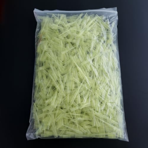 Pipette Tips 200uL, 1000 PCS Clear Yellow Universal Plastic Pipettor Tips