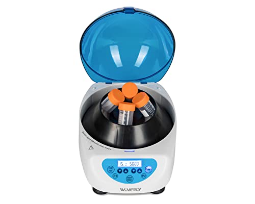CL4M Mini Centrifuge with 4 x 50ml Rotor. Includes Multiple adapters to fit All Tube Sizes from 1.5ml to 50ml