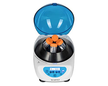 CL4M Mini Centrifuge with 4 x 50ml Rotor. Includes Multiple adapters to fit All Tube Sizes from 1.5ml to 50ml