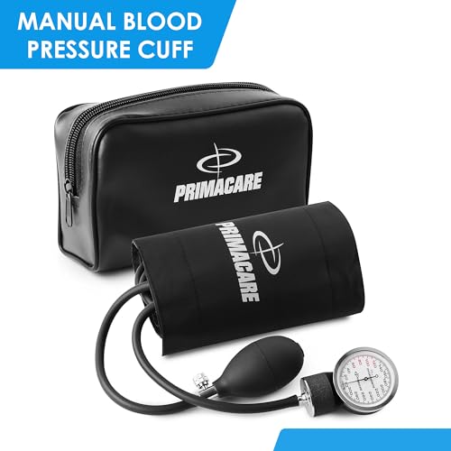 Primacare DS-9199 Nurse Essentials Starter Kit – Adult Aneroid Sphygmomanometer, Classic Stethoscope & Mini Diagnostic Otoscope with Travel Case