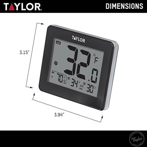 Taylor in/Out Thermometer and Hygrometer with 10 ft Wired Probe