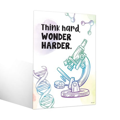 Decorably 12 Pun Chemistry Apparatus Science Posters for Classroom, 11x14in - size: 11 x 14 in