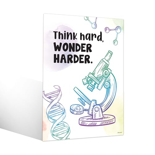 Decorably 12 Pun Chemistry Apparatus Science Posters for Classroom, 11x14in - size: 11 x 14 in