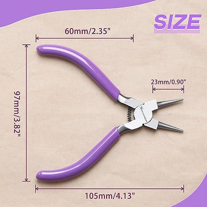 SPEEDWOX Mini Round Nose Pliers for Jewelry Making - Wire Looping & Bending Pliers - style: Round Nose Pliers