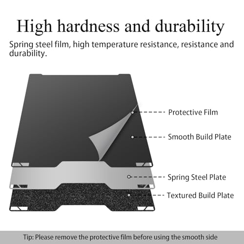 H2C Build Plate for Bambu Lab A2L Dual-Textured and Smooth PEI Plate Sheet - color: Black, size: H2C/A2L