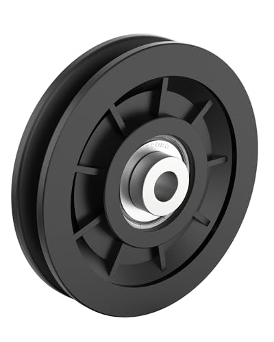 3.5" Nylon Pulley Wheel, Cable Replacement Pulley - size: 1 Pack