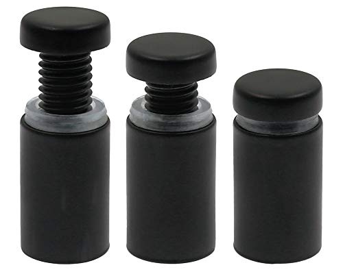 Luomorgo Stainless Steel Standoff Screws, 5/8" x 1.18", Black, 12 Pcs - color: Black, 12 Pcs, size: 5/8" x 1.18" / 16mm x 30mm