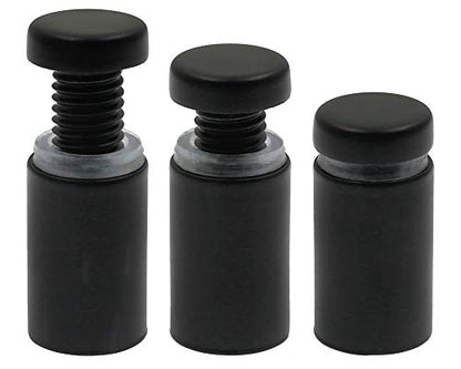 Luomorgo Stainless Steel Standoff Screws, 5/8" x 1.18", Black, 12 Pcs - color: Black, 12 Pcs, size: 5/8" x 1.18" / 16mm x 30mm