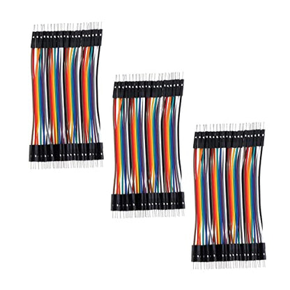 120Pcs Breadboard Jumper Wires,10 cm 40 Pin Male to Male - size: 3.9 inch (10 cm), style: Male to Male