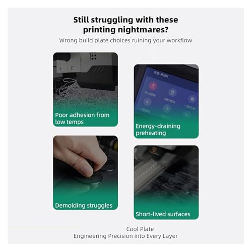 FYSETC Upgraded Build Plate for Qidi Plus4: 320 * 310 mm Conweb Cool Print Bed Dual Texture PEI Sheet Special for PLA Keep Printing 720H Saving Energy 42kwh - Purple