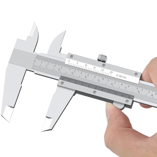 HDLNKAK 6 inch/150mm Vernier Caliper Measuring Tool, 6" Non Digital Caliper - color: Silver