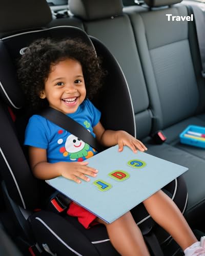 CHEFAN Foldable Felt Board for Kids, 22 x 13 in, Freestanding - size: Blue Medium