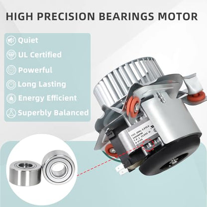 Criditpid HC21ZE121A Furnace Draft Inducer Motor Kit Replacement for Carrier & Bryant and Payne Furnaces. Inducer Motor Kit Fits Jakel J238-100-10108 Draft Inducer Blower Motor. - size: HC21ZE121A