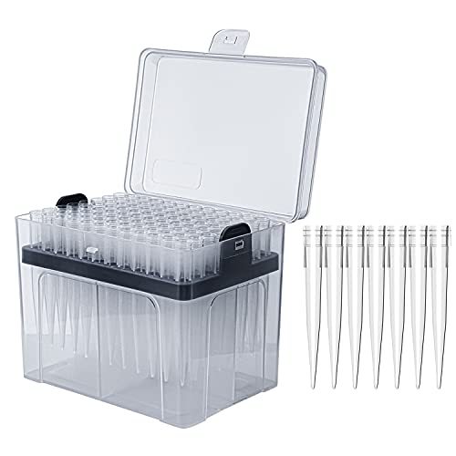 FOUR E'S SCIENTIFIC 1mL Pipette Tips, 1 Rack 96 Tips - color: Transparent