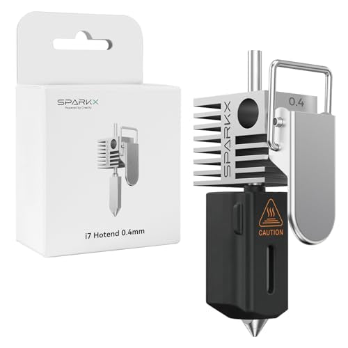 Creality Official SPARKX i7 Hotend 0.4mm Nozzle Kit, All-Purpose Replacement Quick-Swap Hotend Assembly, Original 3D Printer Hotend for SPARKX i7 Combo 3D Printer - style: Sparkx i7-0.4