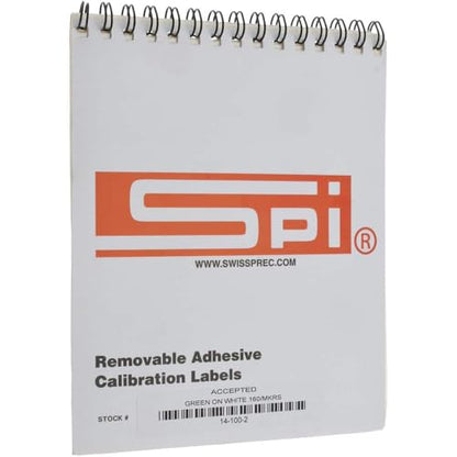 SPI 14-100-2 Removable Adhesive Accepted Labels: 2" x 1/2", Green on White (160 Count) - style: Accepted