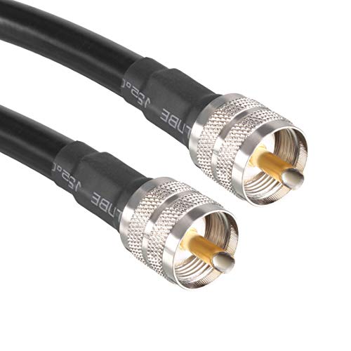 uxcell UHF Male PL-259 to UHF Male PL-259 Low Loss RG213 Coax Jumper Cable 1.52M/5Ft - size: 5 Feet