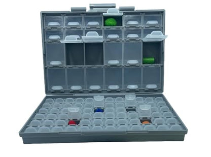 AideTek BOXALL96 96 Lids Enclosure SMD SMT Parts Organizer Surface Mount Box Labels - style: BOXALL96