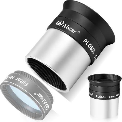 Alstar Telescope Eyepiece 6mm Plossl Telescopes Lens 50° Wide FOV 1.25 Inch - size: 6MM