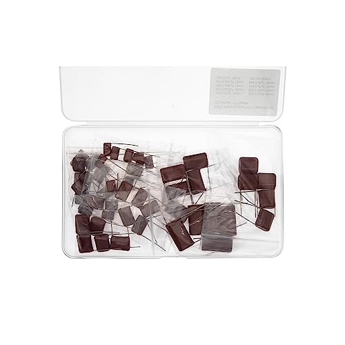 10 Values * 5 Pieces 630V CBB21/CBB22 5% Metallized Polyproylene Film Capacitor Kit 0.01uF 0.022uF 0.033uF 0.047uF 0.1uF 0.22uF 0.33uF 0.47uF 0.68uF 1uF